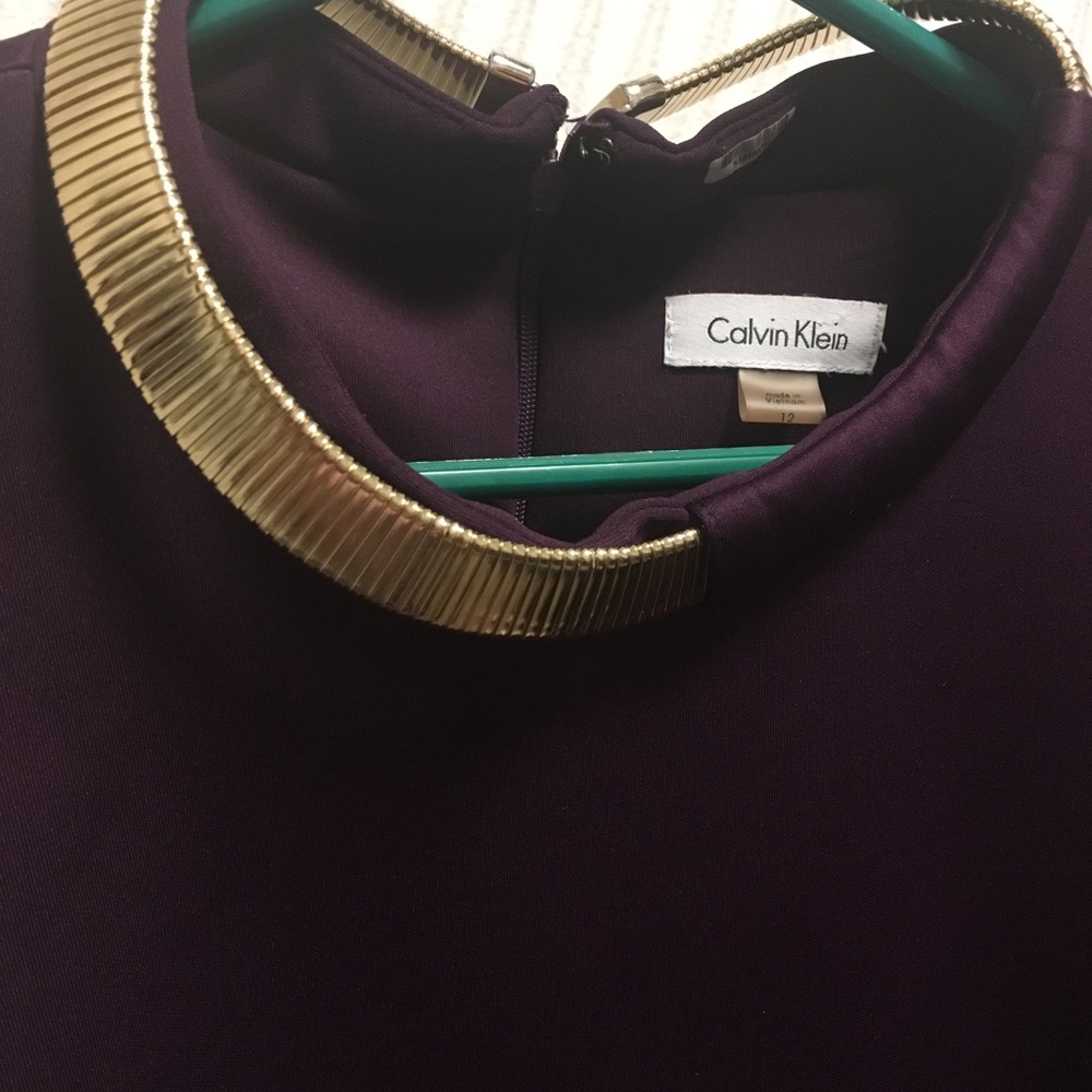 Calvin Klein eggplant purple dress Size 12